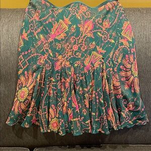 Diane Von Furstenberg Multicolor Floral  Skirt